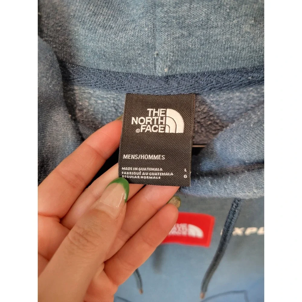 The North Face‎ Blue Logo Hoodie – Men's Large